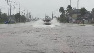 Tropical Storm Debby storm surge floods Fort Myers Beach [upl. by Bellis]