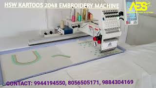 HSW EMBROIDERY MACHINE [upl. by Linkoski]