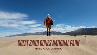 Medano Creek High Dune amp Sand Boarding  Great Sand Dunes National Park Colorado  Family Day Trip [upl. by Ynnub]