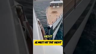 Yacht Collision Narrowly Avoided shorts yacht [upl. by Anneg]