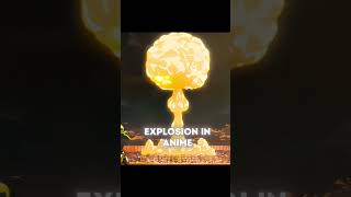 Explosion in anime 💖💖 explosion bomb demonslayer newtrend ytshorts anime [upl. by Eirehc]