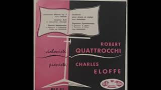 Robert Quattrocchi Charles Eloffe  Paul Aliprandi Fantasie for Violin amp Piano [upl. by Ivanah726]