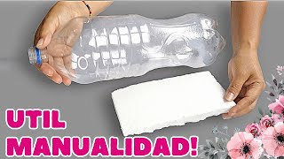 ¡ESTO NO LO VUELVAS A TIRAR NUNCA UTIL IDEA RECICLANDO ESPUMA DE PLASTICO Y BOTELLA DE PLASTICO [upl. by Downey]