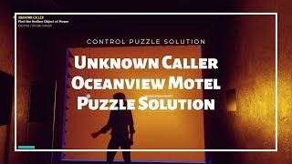 Unknown Caller Oceanview Motel Puzzle Solution – Control Walkthrough [upl. by Tan318]