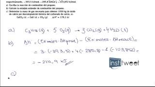 Ejercicios resueltos entalpia de combustión segundo de bachiller [upl. by Sand104]