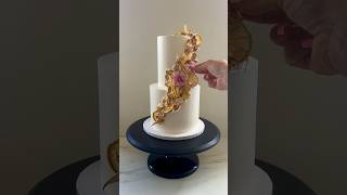 Decorate a wedding cake with me 🫶🏼✨ all techniques can be found on my channel 🤍 [upl. by Nalyt425]