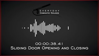 Sliding Door Opening and Closing  HQ Sound Effects [upl. by Nivlek71]