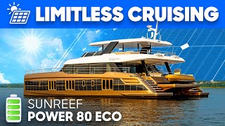 Exclusive Tour of SOLAR Powered 80’ Catamaran  Cruise for FREE Sunreef 80 Eco Power [upl. by Janek]