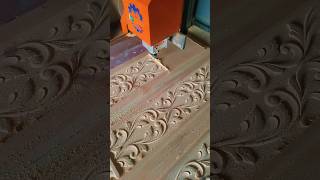 3d carving on CNC Machinewoodwork cncmachine art carpenter maaz cnc [upl. by Hedley960]