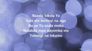 Obongi na lokumo Gael Lyrics Alain moloto paroles [upl. by Macrae680]