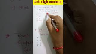 Unit Digit concept maths mathtricks rrb ssc [upl. by Selwyn]