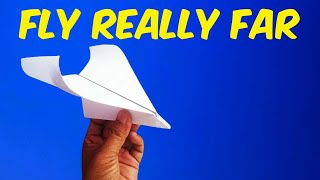 How to make a PAPER AIRPLANE that FLIES FAR  Glider paper plane that FLY REALLY FAR [upl. by Nosittam]