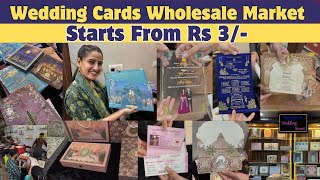 Wedding Card Starts From Rs 3  Pinterest Wedding Card  Ulhasnagar Wedding Card Market [upl. by Shevlo]