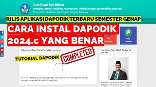 CARA INSTAL DAPODIK 2024c YANG BENAR [upl. by Edialeda]