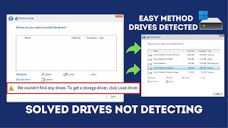 We couldnt find any drives To get a storage driver click load driver Windows 1110 Solved Issue [upl. by Ylecic250]