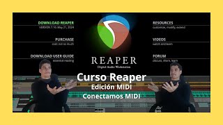 5 Curso de REAPER en español 2024 Como Conectar controlador MIDI  Audio en Reaper 2024 [upl. by Adolpho]