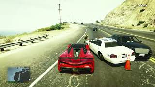 GTA 5  BEST CAR  POLICE CHASE TURISMO R [upl. by Nelav]