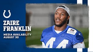 Zaire Franklin Media Availability  August 30 [upl. by Christoper]