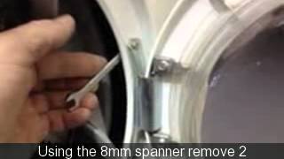 How to fit a washing machine door hinge [upl. by Pontone832]