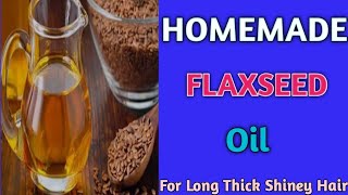 Homemade flaxseed oil hair growthdandruff freelongamp thick hair [upl. by Ligetti]