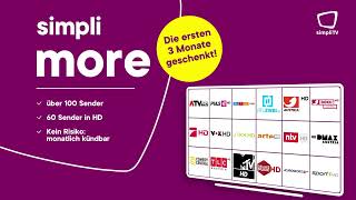 simpli more Über 100 lässige Sender inkl HD [upl. by Nair]