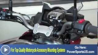 Motorcycle Handlebar Radar Detector Mount [upl. by Anuait]