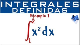 Integrales definidas  Ejemplo 1 [upl. by Cordelia]