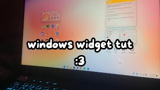 windows widget tutorial ♡ captions [upl. by Files]