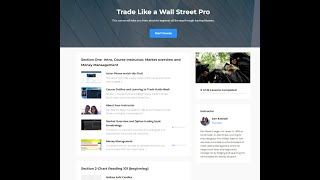 Trade Like a Wall Street Pro Course Walk Thru [upl. by Blasien]