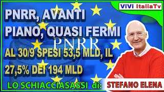 Pnrr avanti piano quasi fermo a fine settembre speso solo il 275 dei 194 miliardi [upl. by Orna]