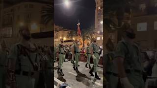 La Legión desfilando y cantando el “Novio de la Muerte” junto al Cristo de la Buena Muerte Mena [upl. by Carolynn]