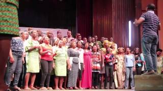 FILM Mass Choir sings quotJesu Oviequot [upl. by Eehtomit385]