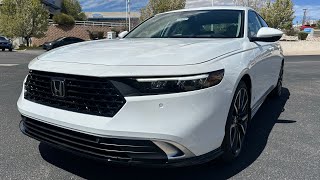 2024 Honda Accord Touring  Platinum White Pearl  Walkaround [upl. by Annatnom765]