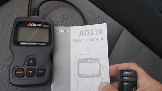 ANCEL AD310 Diagnostic Code Scanner OBD II Used On A Silverado [upl. by Lonnie]