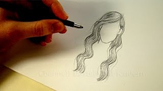 Zeichnen lernen Haare  Frisur zeichnen mit Bleistift  Tutorial  2 [upl. by Carol-Jean943]