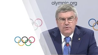 IOC President Press Conference  03Aug2015  128th IOC Session [upl. by Dymoke804]