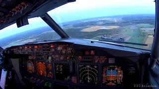 Boeing 737800 Early morning landing in Arlanda Airport ESSAARN 737Aviation [upl. by Nale]