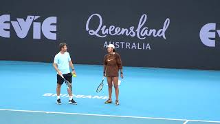 Naomi Osaka trains in Brisbane as a return to tennis nears 大坂 なおみ [upl. by Silletram906]