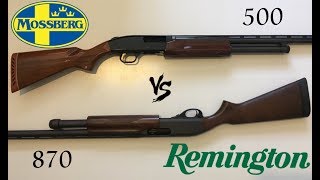 Mossberg 500 vs Remington 870 [upl. by Ytrebil530]