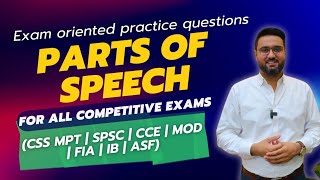 Parts of Speech  Exam Oriented Practice Questions grammar [upl. by Hairacaz676]