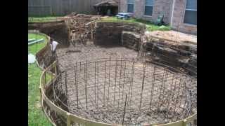 Gunite pool construction start to finish [upl. by Aruol]