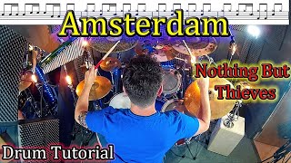 Amsterdam Nothing But Thieves Drum Tutorial Lesson [upl. by Aihsakal]