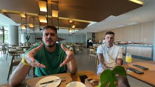 IRL  JON VLOGS feat MARCOVE e GELIO TOMANDO CAFÉ DA MANHÃ NO HOTEL NO NORDESTE  BRASIL  LIVE [upl. by Jemmy535]