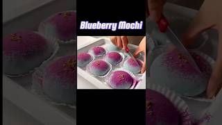 Blueberry Mochi 🫐🍡 recipeshorts sweets mochi [upl. by Tnilc]