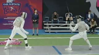 9State Fencing Cup RYC Y14 MF  GOLD  Mark Gulchin Yerma USA vs Hanson Chen USA [upl. by Yromas]