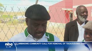 Otjimbingwe community calls for removal of Tsoaxudama chief  nbc [upl. by Ellenej521]