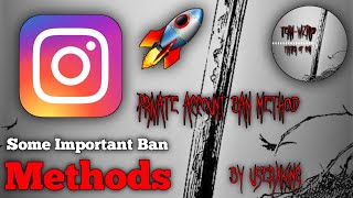 Some Important Ban Methods 🚫  Instagram Private Account Ban Method 🚫 instagram trend viral king [upl. by Nylrac]