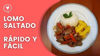 CÓMO PREPARAR LOMO SALTADO  FÁCIL RICO Y RÁPIDO  Delisa Gourmet [upl. by Eitnom]