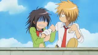 Usui Misaki First Kiss scene kaichou Wa MaidSama  Eng Dub [upl. by Ardrey407]