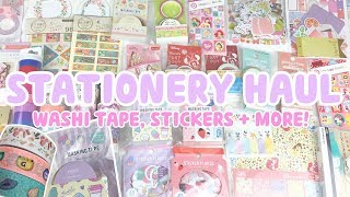 ANOTHER HUGE STATIONERY HAUL Washi Tape Stickers Journals  Daiso Kmart Typo amp Aliexpress ♡ [upl. by Amlev]